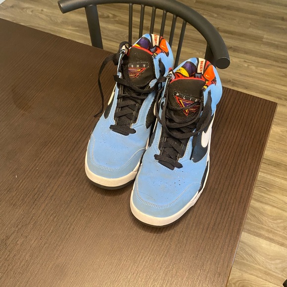 Nike Air Flight Lite Mid Hoops Pack University Blue Mens Size 8 DQ7778 400 - Picture 1 of 3